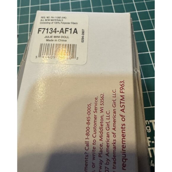 American Girl Mini Doll Julie 8" With Book Box 2007 Collectible Toy - Picture 7 of 7